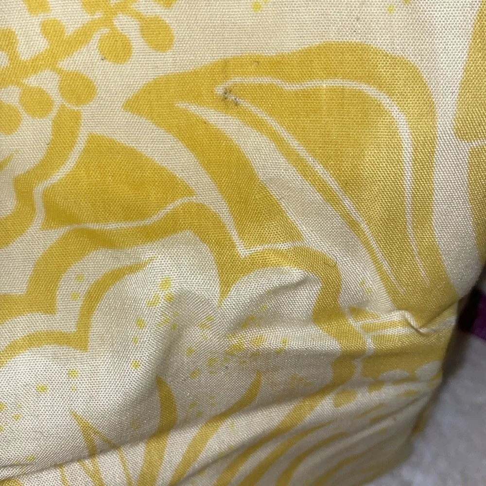 Baby Showers Hawaii diaper bag and matching blanket yellow Tropicsl hibiscus